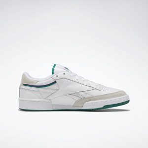 Reebok Club C Revenge Plus Turnschuhe Herren - Weiß/Lila - DE 357-WJT